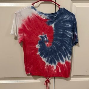 Women’s XS tye dye red white & blue shirt
